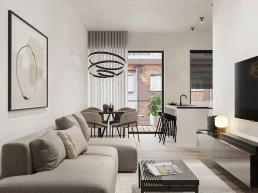 Interieur van het appartement voor young professionals